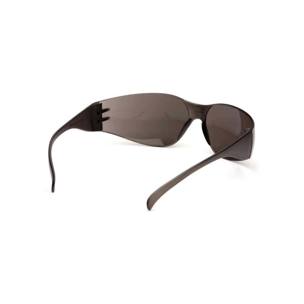 Pyramex S4120S Intruder Safety Glasses – Gray Lens, Clear Frame, Lightweight Eye Protection