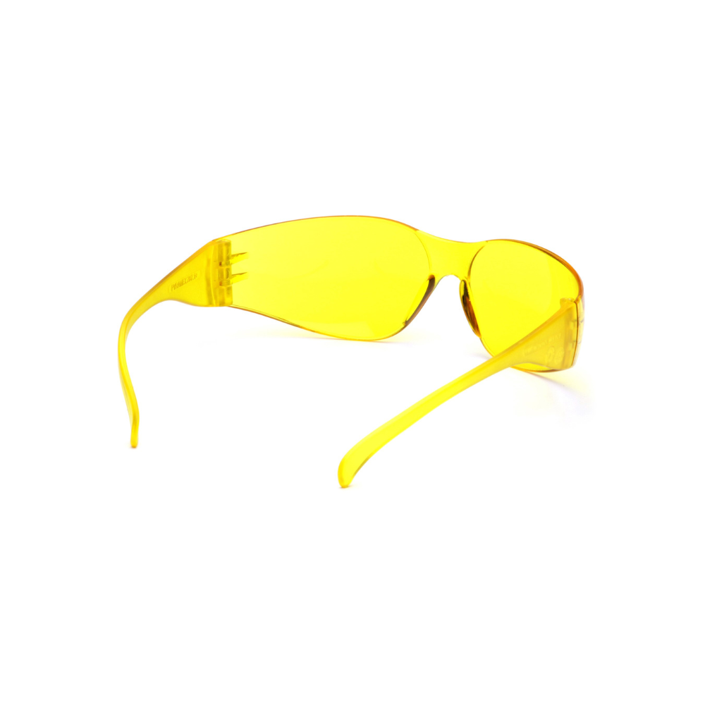 Pyramex S4130S Intruder Safety Glasses – Amber Lens & Frame, Lightweight, Scratch-Resistant, ANSI Z87.1 Rated