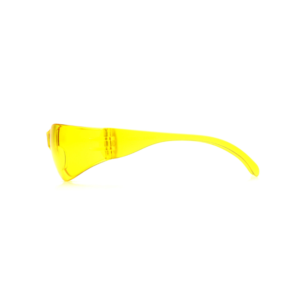 Pyramex S4130S Intruder Safety Glasses – Amber Lens & Frame, Lightweight, Scratch-Resistant, ANSI Z87.1 Rated