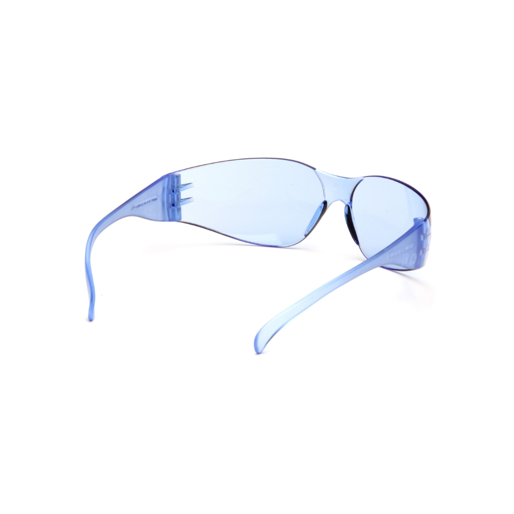 Pyramex S4160S Intruder Safety Glasses – Infinity Blue Lens & Frame, Anti-Slip, ANSI Z87.1 Rated, Lightweight