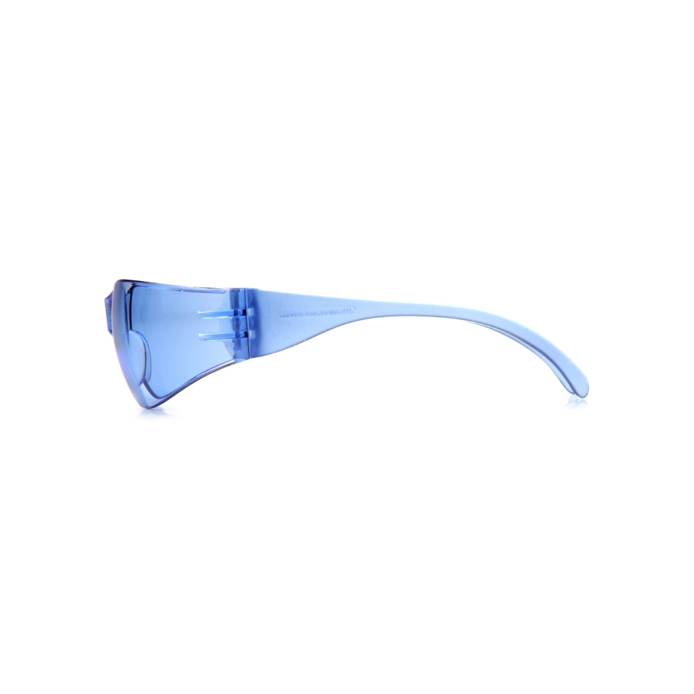 Pyramex S4160S Intruder Safety Glasses – Infinity Blue Lens & Frame, Anti-Slip, ANSI Z87.1 Rated, Lightweight