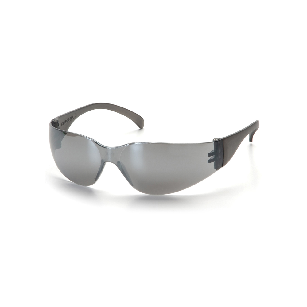 Pyramex S4170S Intruder Safety Glasses – Silver Mirror Lens & Frame, UV Protection, ANSI Z87.1 Rated