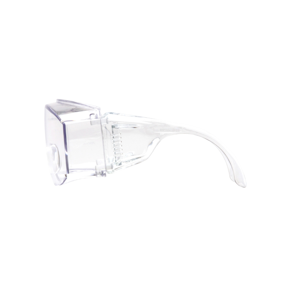 Pyramex S510SJ Jumbo Over-Spectacle Safety Glasses with Clear Lens – Fits Over Prescription Eyewear, Vented & Scratch-Resistant