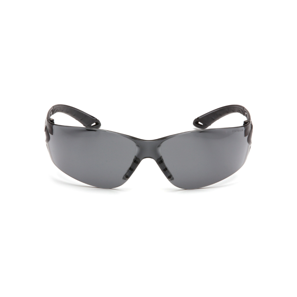 Pyramex S5820S Gray Lens Safety Glasses – Frameless Lightweight Protective Eyewear with Side Protection & 99% UV Shield