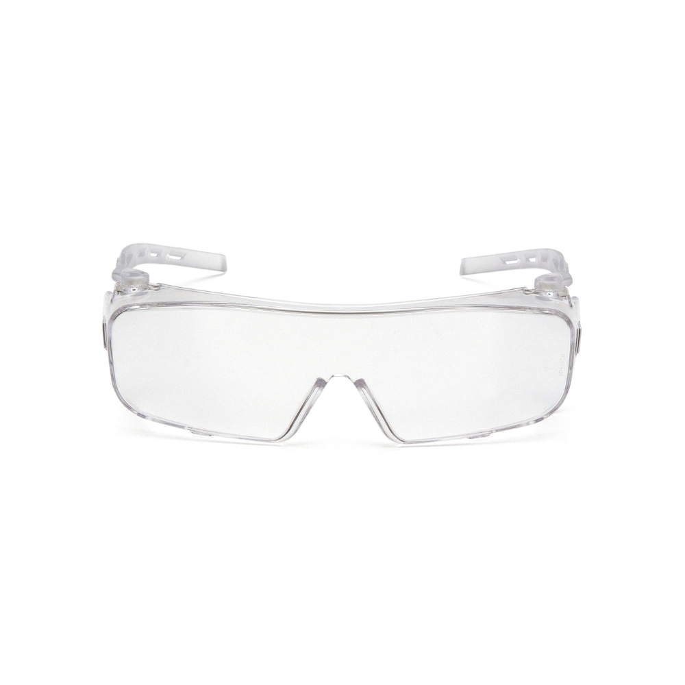 Pyramex S9910ST Clear H2X Anti-Fog OTG Safety Glasses – Over-Prescription Wraparound Protective Eyewear