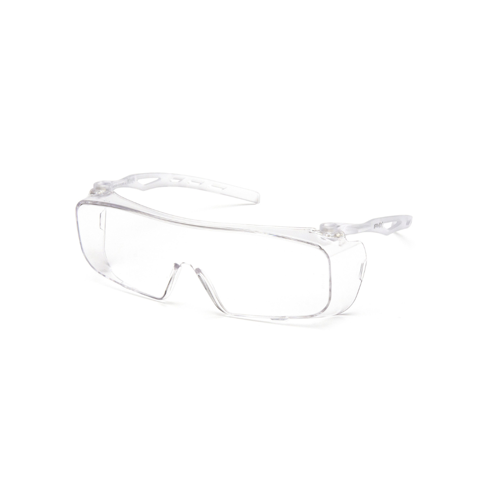 Pyramex S9910ST Clear H2X Anti-Fog OTG Safety Glasses – Over-Prescription Wraparound Protective Eyewear
