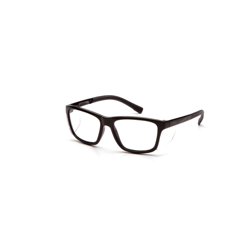 Pyramex SB10710D Clear Lens Safety Glasses – Full-Frame Protective Eyewear with Side Shields, Scratch-Resistant Polycarbonate & 99% UV Protection