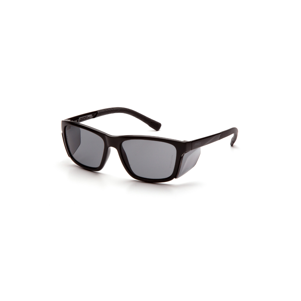 Pyramex SB10720D Gray Lens Safety Glasses – Full-Frame Polycarbonate Eye Protection with Side Shield & UV Blocking