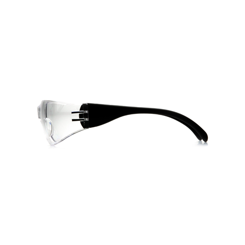 Pyramex SB4110S Intruder Safety Glasses – Clear Hard-Coated Lens, Black Temples, ANSI Z87.1 Rated