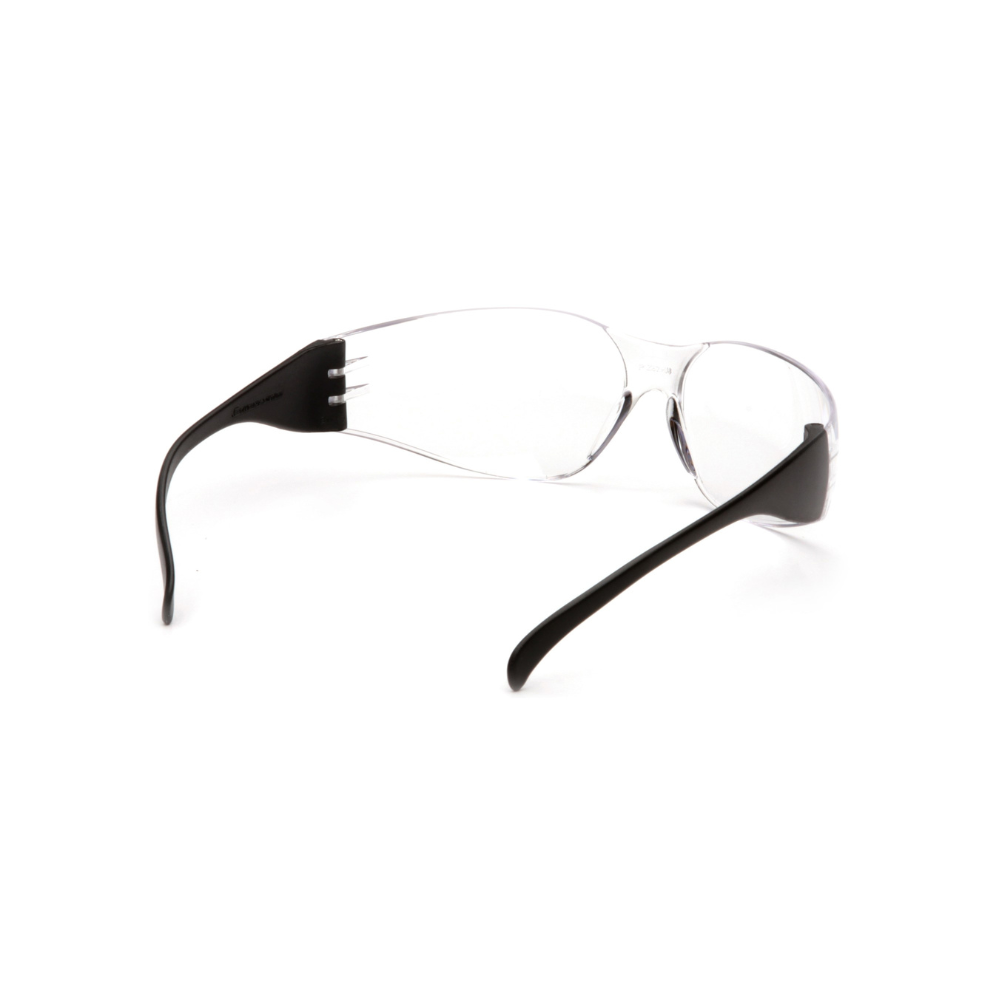 Pyramex SB4110S Intruder Safety Glasses – Clear Hard-Coated Lens, Black Temples, ANSI Z87.1 Rated