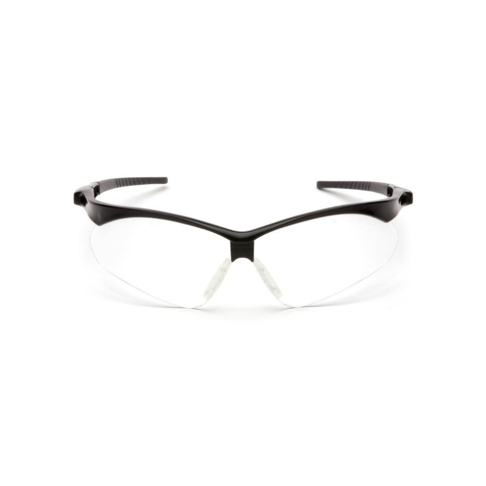 Pyramex SB6310SP Clear Lens Safety Glasses with Black Frame – PMXtreme Impact-Resistant Protective Eyewear