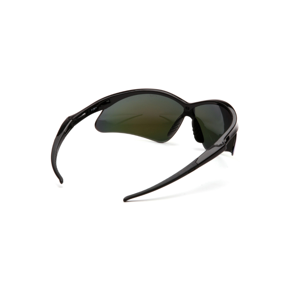 Pyramex SB6345SP Ice Orange Mirror Lens Safety Glasses with Black Frame – Wraparound Protective Eyewear for Glare Control & UV Protection