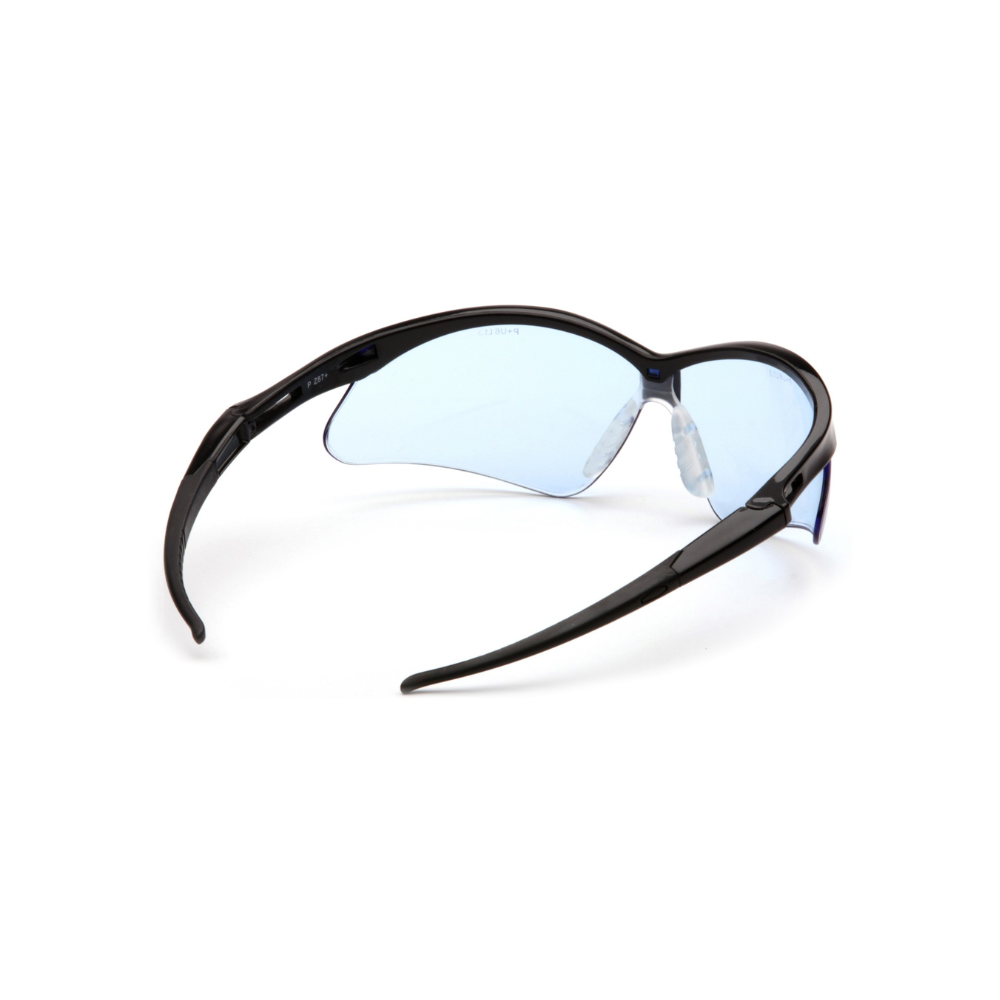Pyramex SB6360SP Infinity Blue Lens Safety Glasses – Wraparound Protective Eyewear with 99% UV & Anti-Scratch Lens