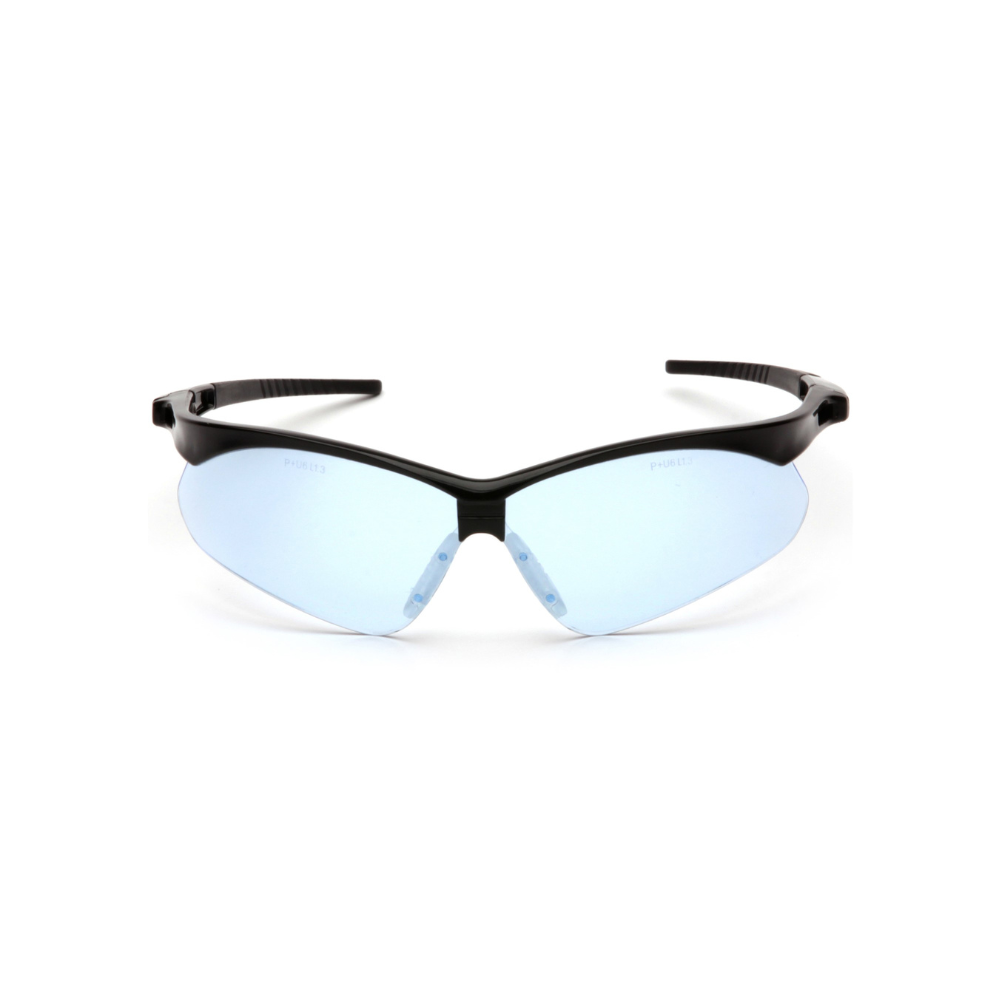 Pyramex SB6360SP Infinity Blue Lens Safety Glasses – Wraparound Protective Eyewear with 99% UV & Anti-Scratch Lens