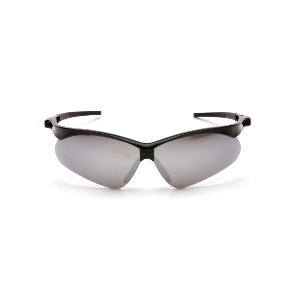 Pyramex SB6370SP Silver Mirror Lens Safety Glasses – Wraparound Protective Eyewear with UV & Glare Reduction