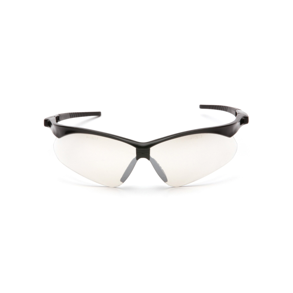 Pyramex SB6380SP Indoor-Outdoor Clear Mirror Lens Safety Glasses – Wraparound Protective Eyewear for Variable Light & UV Protection