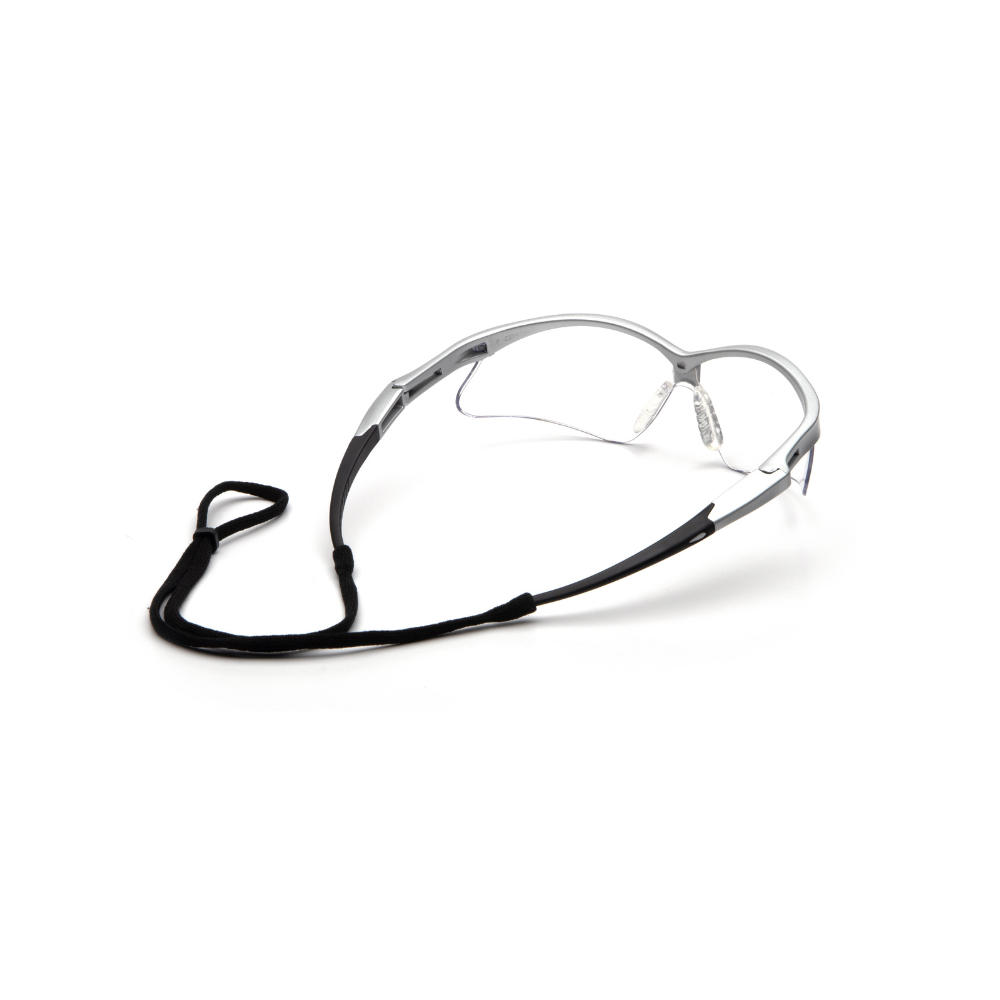 Pyramex SS6310SP Clear Lens Safety Glasses with Black Frame – Wraparound PMXtreme Protective Eyewear