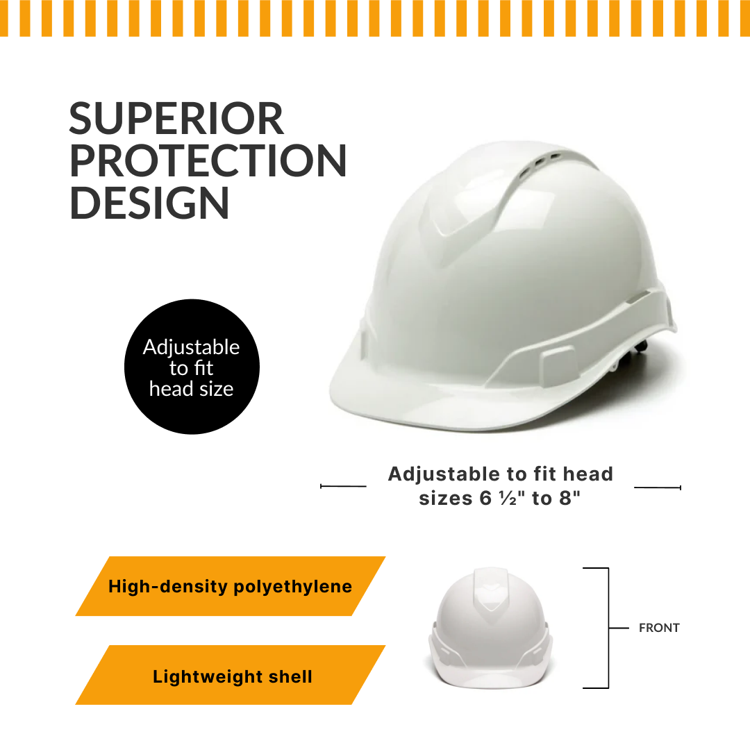 Custom Pyramex Ridgeline Cap Style Vented Hard Hat - ANSI Type 1 - Class C