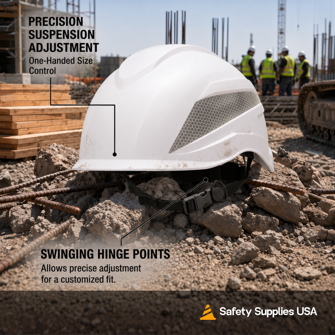 Custom Pyramex Ridgeline XR7 Hard Hat - ANSI Type 1 - Class E