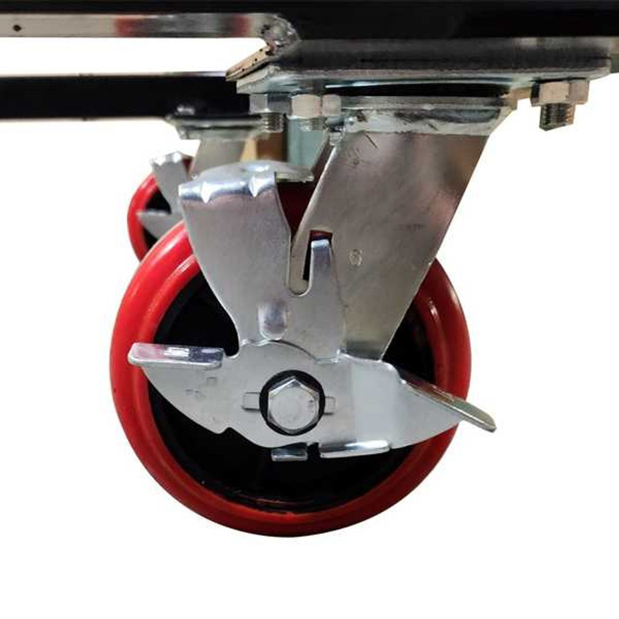 Heavy Duty Steel Barricade Push Cart | Holds 20 Crowd Control Barriers