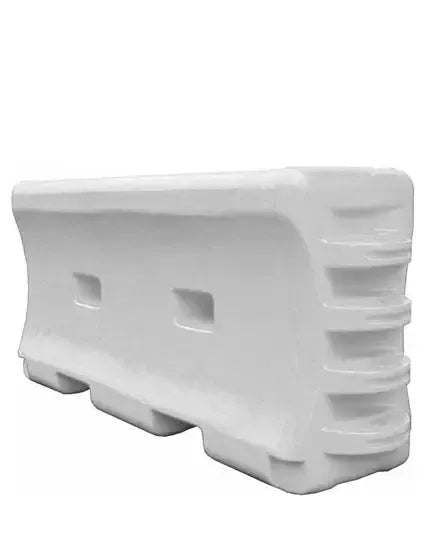 Water-Filled Traffic Barrier – 6 Ft Plastic Construction Barricade with Interlocking Design and Fillable Base