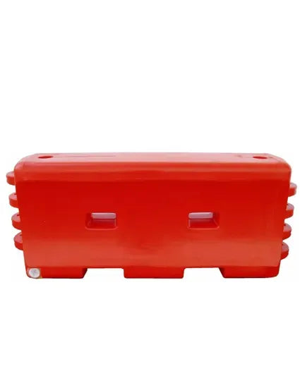 Water-Filled Traffic Barrier – 6 Ft Plastic Construction Barricade with Interlocking Design and Fillable Base