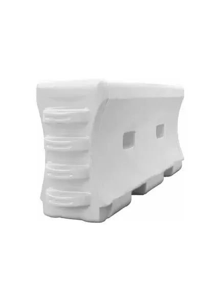 Water-Filled Traffic Barrier – 6 Ft Plastic Construction Barricade with Interlocking Design and Fillable Base