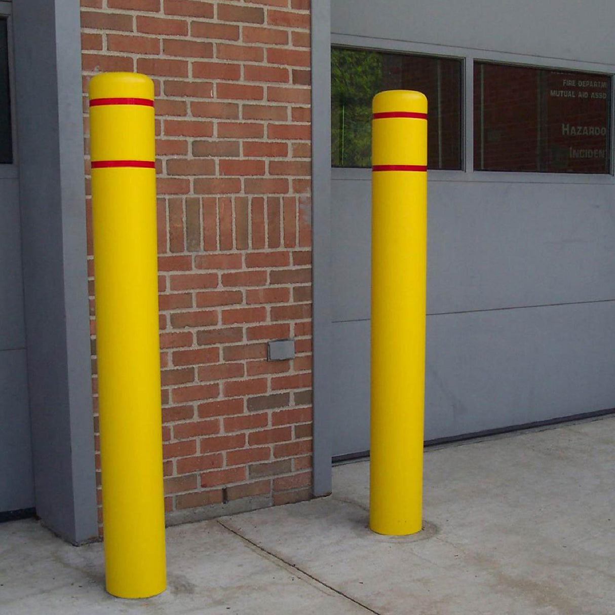 10 7/8-Inch x 60-Inch Bollard Cover with Reflective Stripes