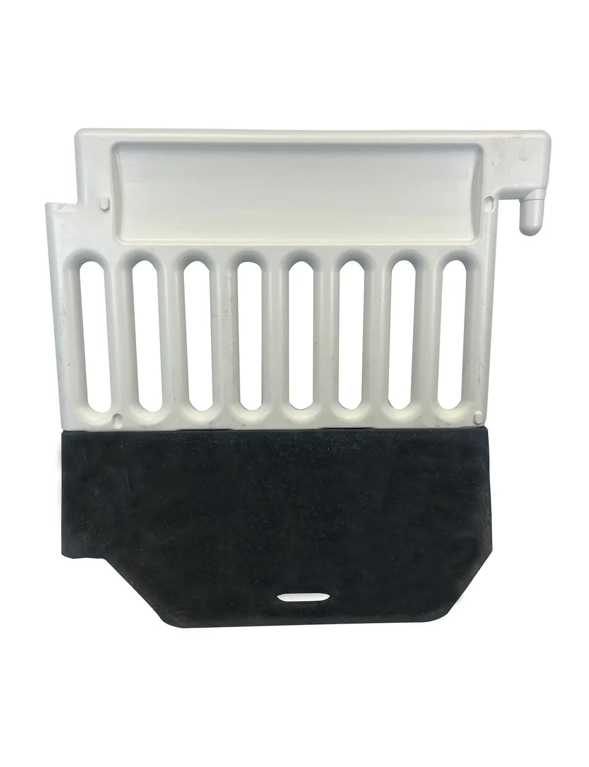 ADA-Compliant Pedestrian Barricade – 72" Interlocking Plastic Barrier with Reflective Sheeting