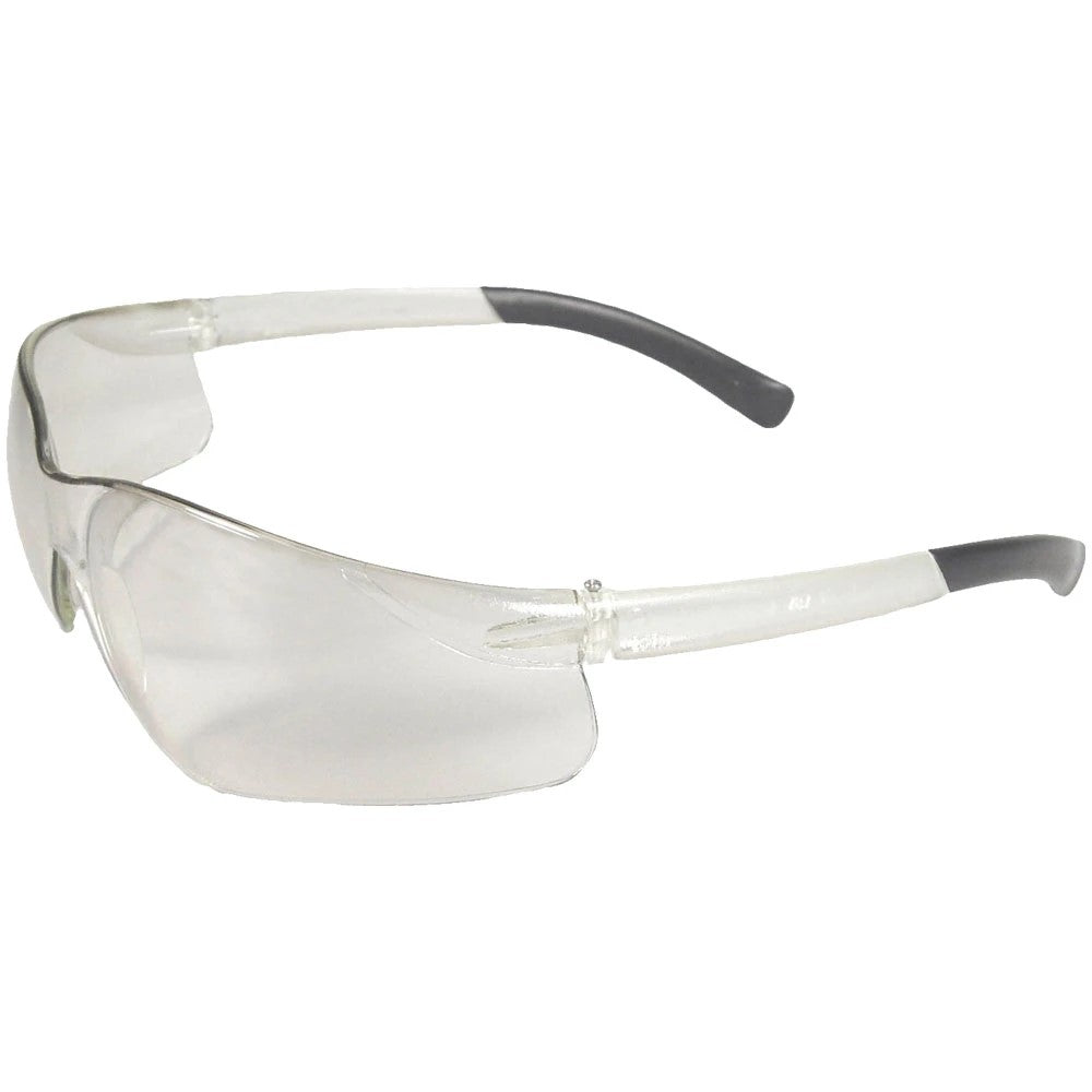 ANSI Z87.1 Tactical Safety Glasses with Anti-Fog Smoke Lens, Rubber Temples & Wraparound Protection