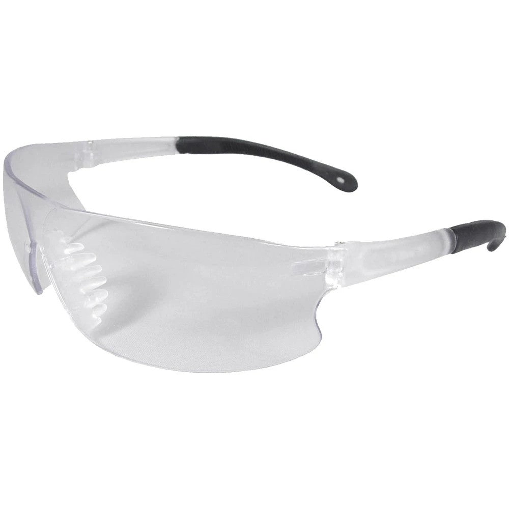 ANSI Z87.1 Wraparound Safety Glasses with Anti-Fog Polycarbonate Lens & Rubber Temple Grips