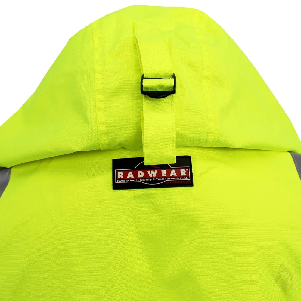 ANSI Class 3 Heavy Duty Waterproof Rain Jacket with Ripstop Polyester Shell & Reflective Tape