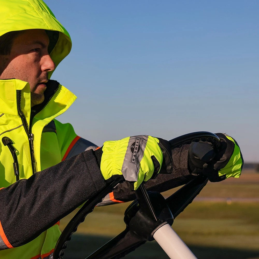 Hi-Vis Cold Weather Performance Work Gloves with Insulated Lining, Waterproof Protection & Reflective Backing