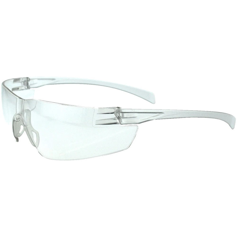 ANSI Z87.1 Wraparound Safety Glasses with Anti-Fog Polycarbonate Lens & Rubber Nosepiece