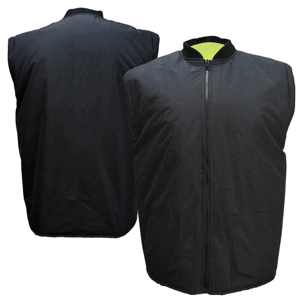 ANSI Class 3 Hi-Vis Weatherproof Parka with Zip-Out Reversible Bomber Jacket & Reflective Tape