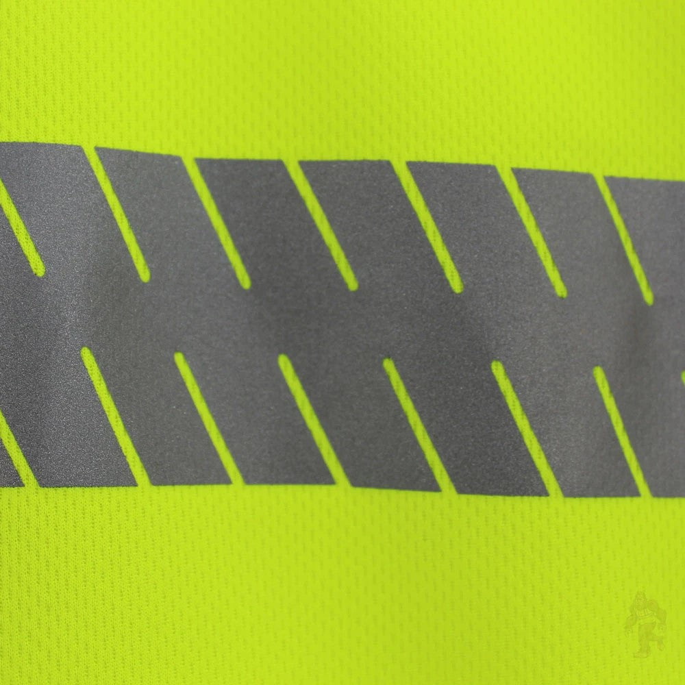 ANSI Class 3 Hi-Vis UV Protection Long Sleeve Safety Shirt with Segmented Reflective Tape & Moisture Wicking Mesh