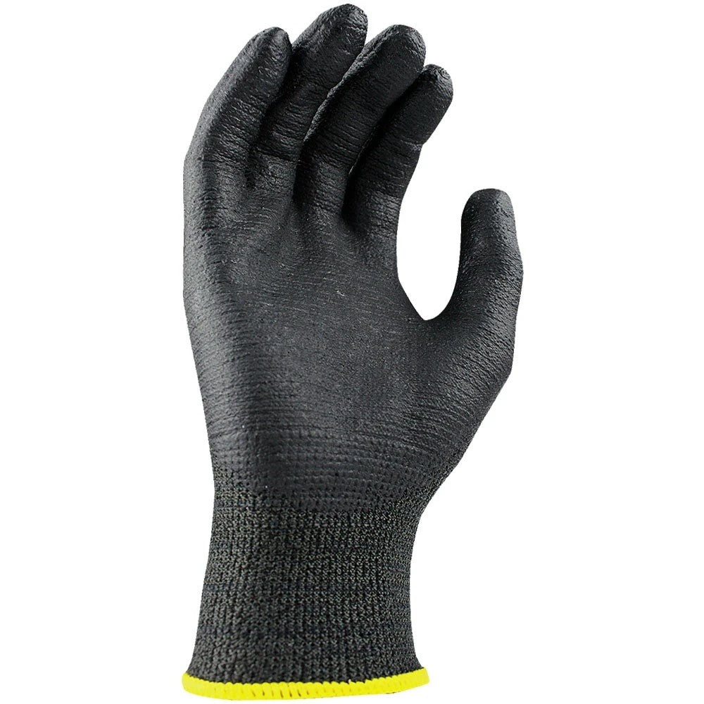 ANSI Class 3 Hi-Vis Cut Resistant Work Gloves with Touchscreen Fingertips, Sandy Nitrile Grip & Level A2 Protection