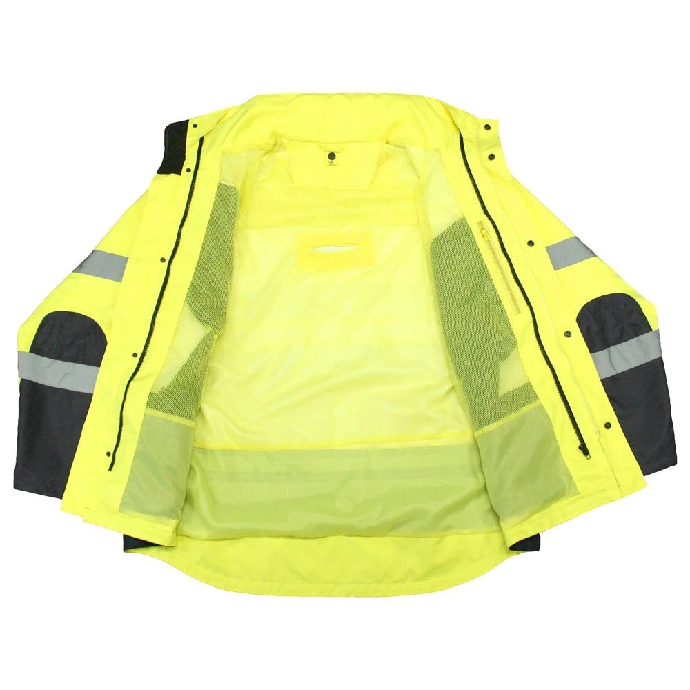 ANSI Class 3 Weatherproof 3-in-1 Safety Parka with Removable Fleece Liner & Reflective Tape