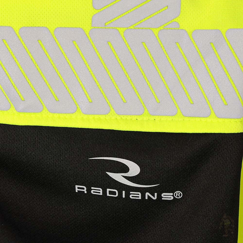 ANSI Class 3 Hi-Vis Hooded Long Sleeve Safety Shirt with UPF 40 Sun Protection, Black Bottom & Reflective Tape