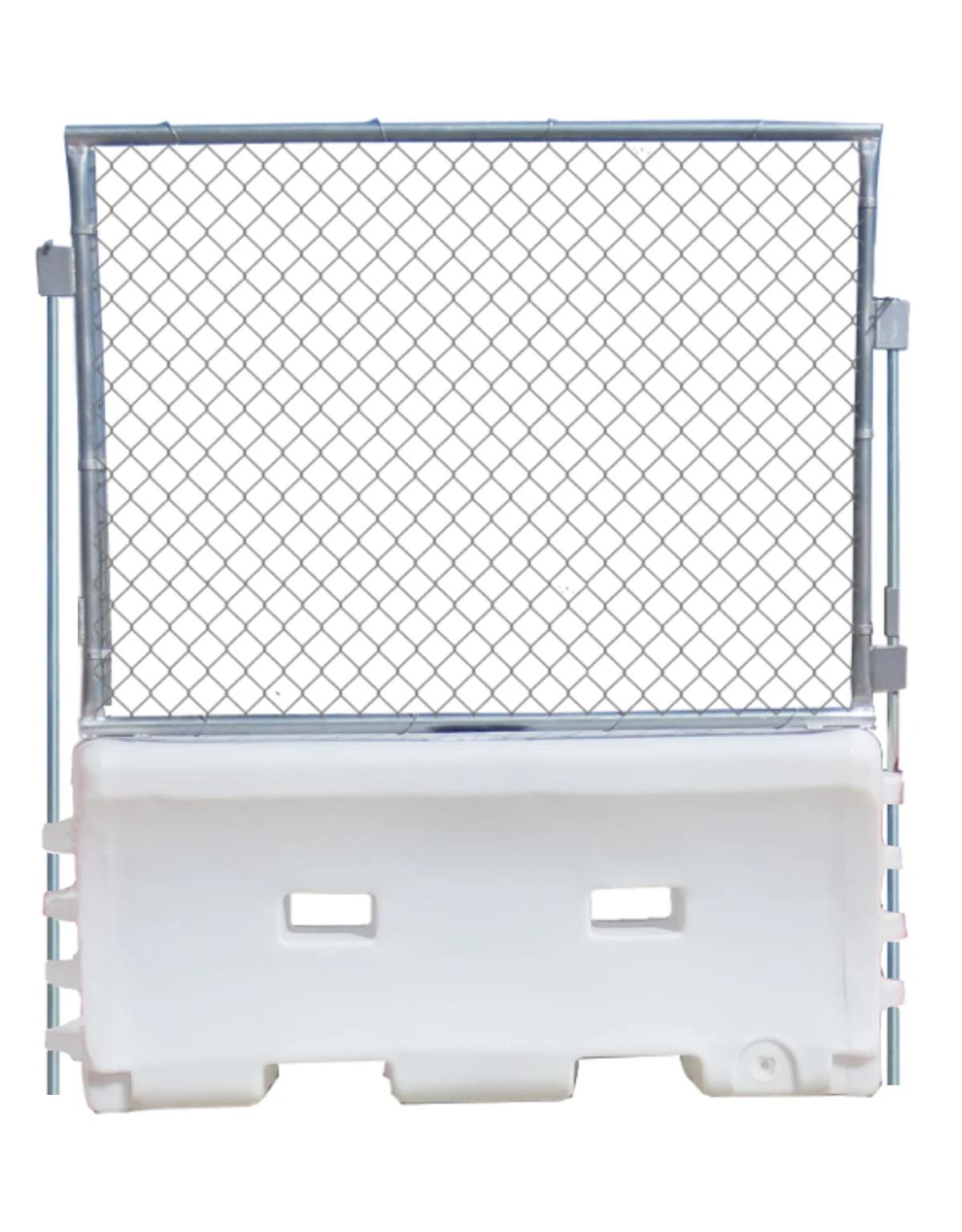 Water-Filled Traffic Barrier – 6 Ft Plastic Construction Barricade with Interlocking Design and Fillable Base