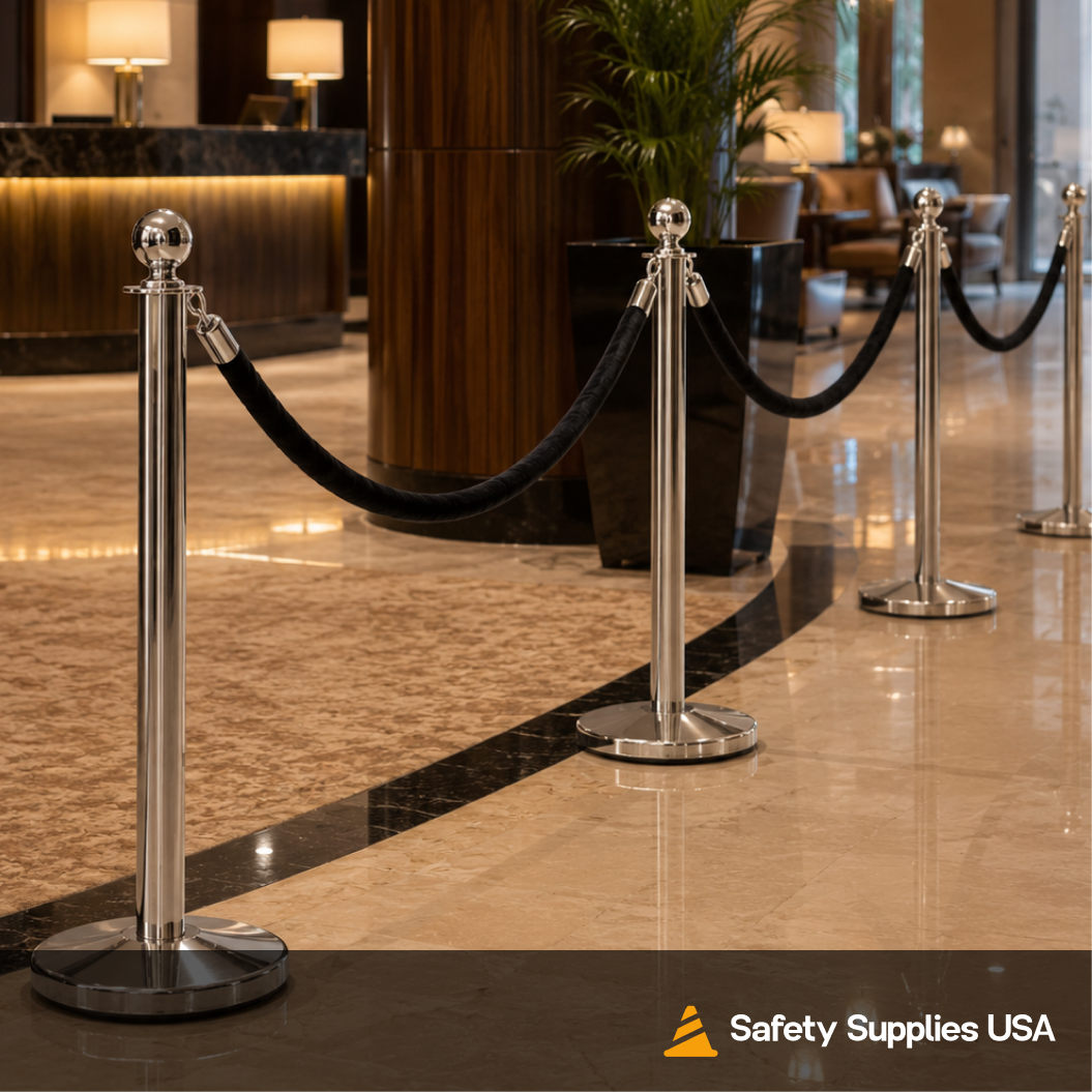 1.5 Inch Velour Stanchion Rope | 4 Ft to 12 Ft
