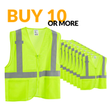 Class 2 Hi-Vis Safety Vest, 2 Pockets, Mesh