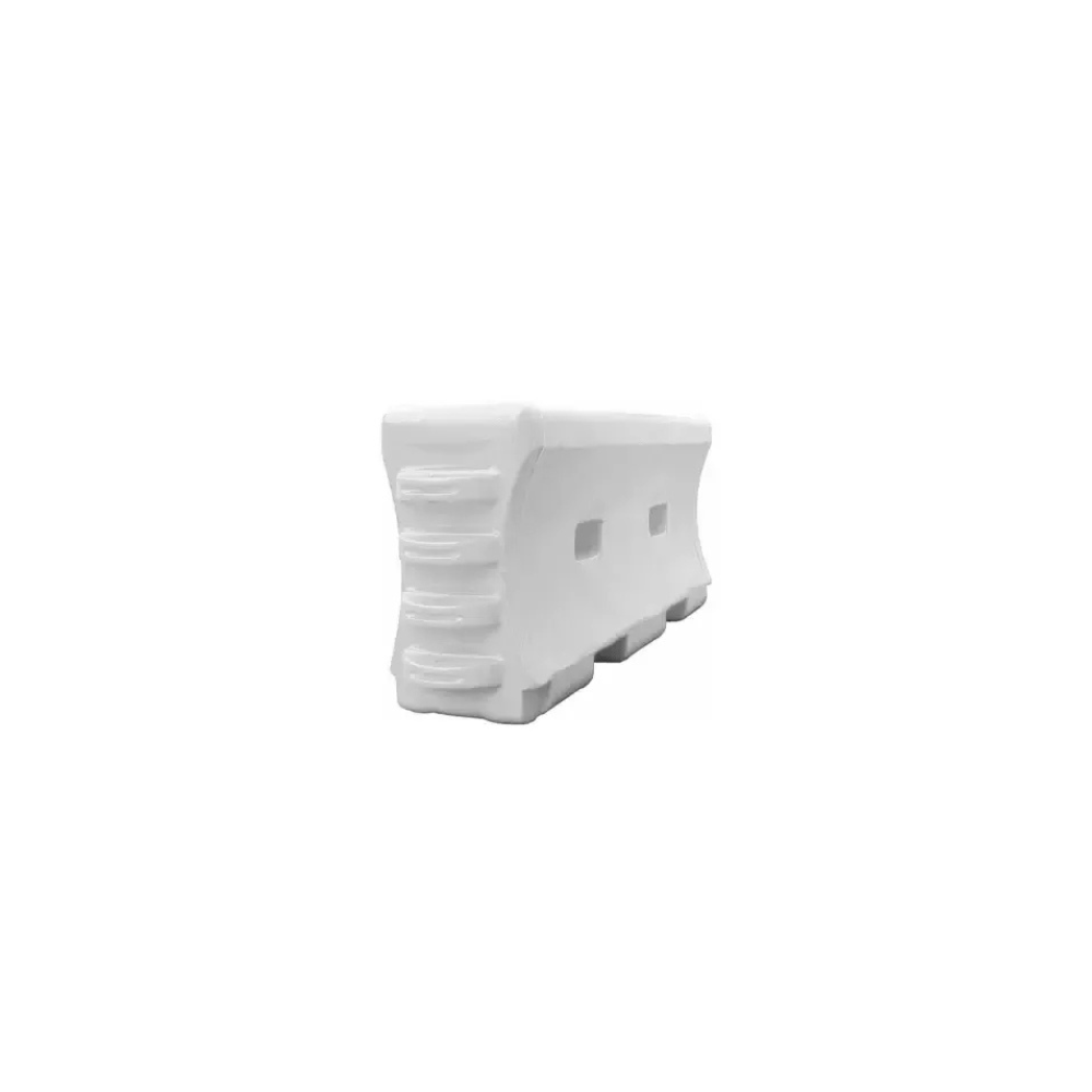 Water-Filled Traffic Barrier – 6 Ft Plastic Construction Barricade with Interlocking Design and Fillable Base