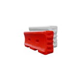 Water-Filled Traffic Barrier – 6 Ft Plastic Construction Barricade with Interlocking Design and Fillable Base