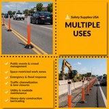 Flat Top Traffic Delineator Post