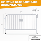 Large Swing Gate – Heavy-Duty Crowd Control Barriers