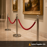 1 Inch Braided Stanchion Rope | 6 Ft or 8 Ft