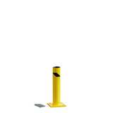 Safety Yellow Steel Bollards, 4.5" Diameter, 24–72" Height – Surface or In-Ground Mount Safety Barrier