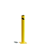 Safety Yellow Steel Bollards, 4.5" Diameter, 24–72" Height – Surface or In-Ground Mount Safety Barrier