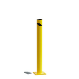 Safety Yellow Steel Bollards, 4.5" Diameter, 24–72" Height – Surface or In-Ground Mount Safety Barrier